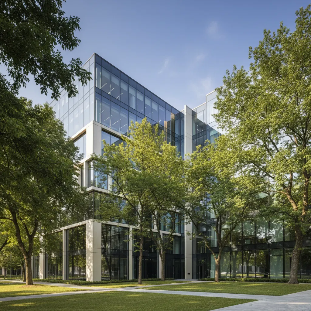 Brookline Nutrition offices, modern building, United Kingdom